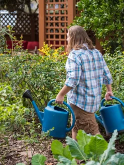French Blue Watering Can -Indoor Oasis Supplies 06341 1390 tif