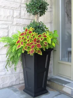 Fairfield Self-Watering Tall Patio Planters, 28” -Indoor Oasis Supplies 39 342 103V tif