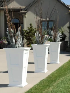 Fairfield Self-Watering Tall Patio Planters, 28” -Indoor Oasis Supplies 39 342 106V tif