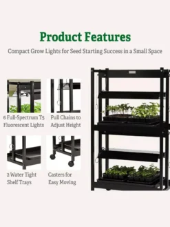Compact 2-Tier SunLite® Garden -Indoor Oasis Supplies 39 414 4