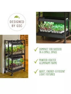 Compact 2-Tier SunLite® Garden -Indoor Oasis Supplies 39 414 7