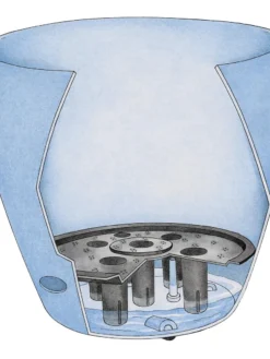 Viva Round Self-Watering Rolling Planter, 14" Diameter -Indoor Oasis Supplies 39325 002 tif