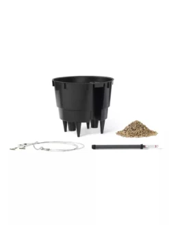 Lechuza® Nido Cottage Wicker Hanging Planter -Indoor Oasis Supplies 8591154WT 001V tif