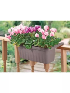 Adjustable Self-Watering Railing Planter, 24" -Indoor Oasis Supplies 8592173 02V 3 4