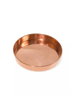 Small Round Copper Plant Tray, 10" -Indoor Oasis Supplies 8593529 1175 tif