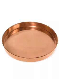 Large Round Copper Plant Tray, 14" 13 Large Round Copper Plant Tray, 14" -Indoor Oasis Supplies 8593531 1173 tif