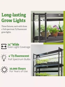 High Intensity 3-Tier SunLite® Garden -Indoor Oasis Supplies 8593944 6