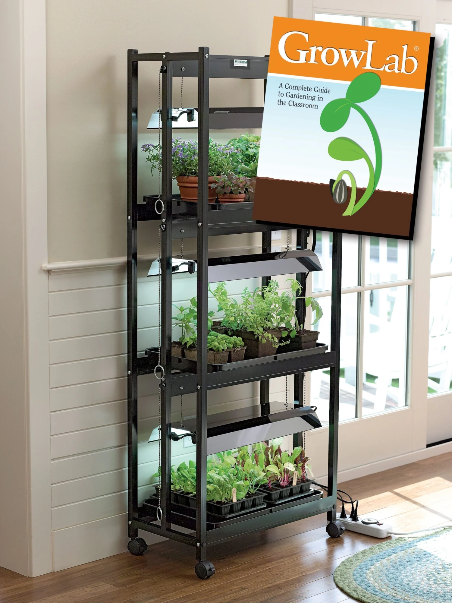 GrowLab® Compact 3-Tier Light Garden With Classroom Guide 1 GrowLab® Compact 3-Tier Light Garden With Classroom Guide