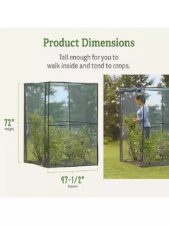 Crop Cage, 4' X 4' -Indoor Oasis Supplies 8596538 dimensions