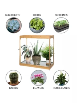 Medium Bamboo LED Grow Light Garden -Indoor Oasis Supplies 8597883 3