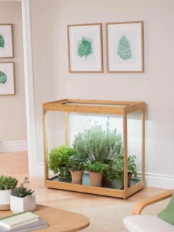 Medium Bamboo LED Grow Light Garden -Indoor Oasis Supplies 8597883 9271 tif