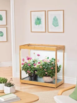 Medium Bamboo LED Grow Light Garden -Indoor Oasis Supplies 8597883 9279 tif