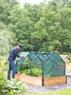 3-Season Plant Protection Tent, 4' X 8' -Indoor Oasis Supplies 8598282 0101 tif