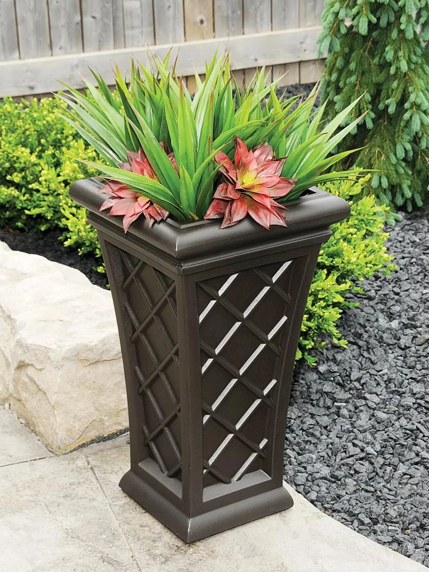 Carolina Self-Watering Tall Planter, 28" 3 Carolina Self-Watering Tall Planter, 28" - Image 3