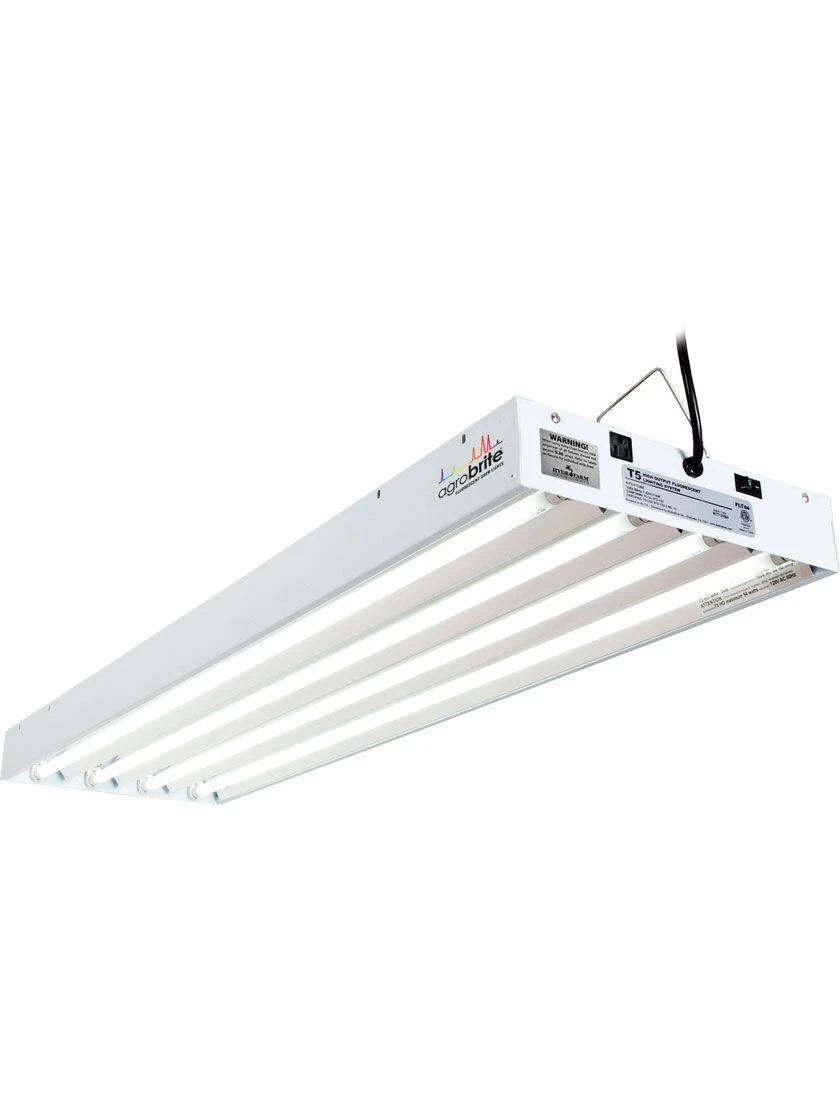 Agrobrite Designer 216W T5 4-Tube Fixture With Bulbs, 4' 1 Agrobrite Designer 216W T5 4-Tube Fixture With Bulbs, 4'