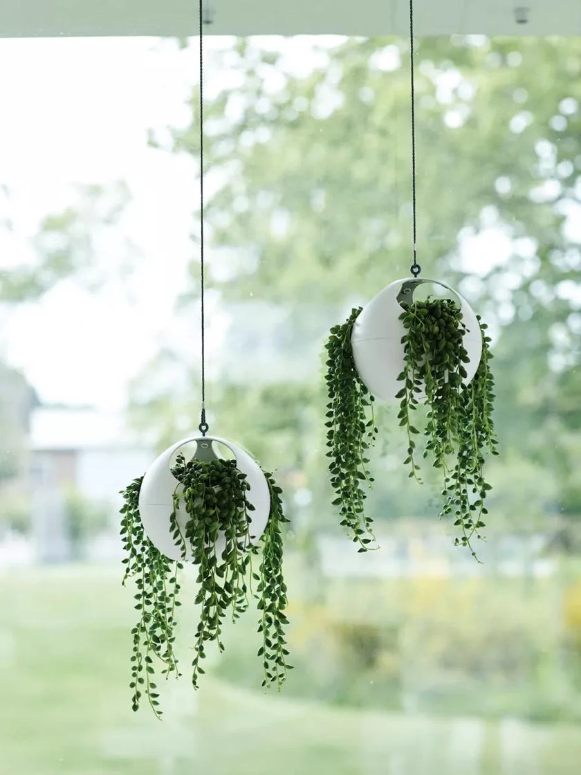 Exaco Euro Hanging Planters, Set Of 2 1 Exaco Euro Hanging Planters, Set Of 2
