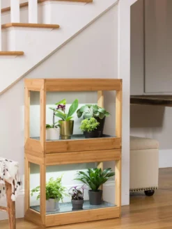 Bamboo Mini LED Grow Light Garden -Indoor Oasis Supplies 8599624 12746 tif