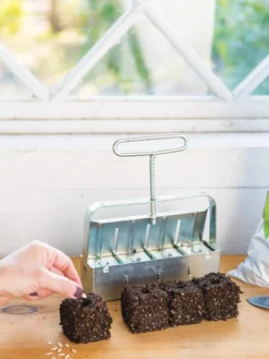 Soil Blocker, 4 Cell -Indoor Oasis Supplies 8599790 18641 tif