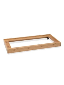 Bamboo Rolling Plant Tray -Indoor Oasis Supplies 8599793 12150