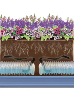 Adjustable Self-Watering Insert For Pots And Planters -Indoor Oasis Supplies 8610250 SWInsert art Trough tif