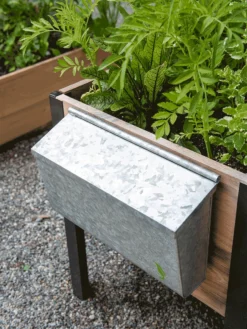 Galvanized Garden Tool Storage Box -Indoor Oasis Supplies 8610811 GalvanizedToolStorageBox gif