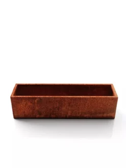 Veradek Metallic Series Corten Steel Window Box Planter, 36" -Indoor Oasis Supplies 8611609 06V tif