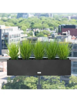 Veradek Metallic Series Railing Planters 25 Veradek Metallic Series Railing Planters -Indoor Oasis Supplies 8611610 05v