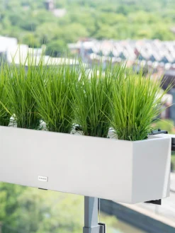 Veradek Metallic Series Railing Planters 24 Veradek Metallic Series Railing Planters -Indoor Oasis Supplies 8611610 22v veradek metallic series railing planter