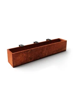 Veradek Metallic Series Corten Steel Railing Planters -Indoor Oasis Supplies 8611614 04v