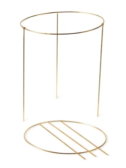 Brass Plated Grow Throughs, Set Of 2 -Indoor Oasis Supplies 8612661 191