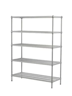 MeshWorks © 5 Tier Plant Shelving -Indoor Oasis Supplies 8613014 10v meshworks 5 tier plant shelf silver