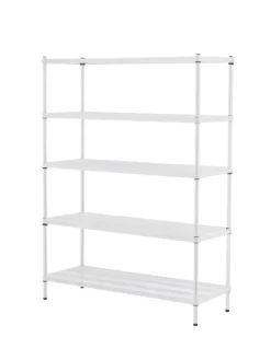 MeshWorks © 5 Tier Plant Shelving -Indoor Oasis Supplies 8613014 11v meshworks 5 tier plant shelf white