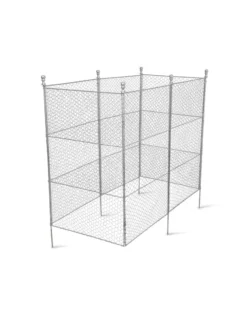 Tall Chicken Wire Critter Fence With Gate -Indoor Oasis Supplies 8613260 6053