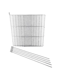 Tall Chicken Wire Critter Fence With Gate -Indoor Oasis Supplies 8613260 6107