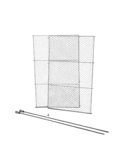 Tall Chicken Wire Critter Fence Extension Panel, Set Of 2 27 Tall Chicken Wire Critter Fence Extension Panel, Set Of 2 -Indoor Oasis Supplies 8613262 6063 tall chicken wire critter fence extension panel set of 2 galvanized