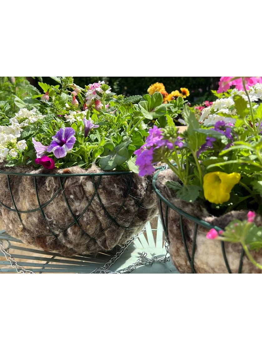 Hortiwool ® Hanging Basket Liner, Set Of 2 2 Hortiwool ® Hanging Basket Liner, Set Of 2 - Image 2