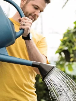 French Blue Watering Can -Indoor Oasis Supplies ChrisAhrensSquare 0118 tif